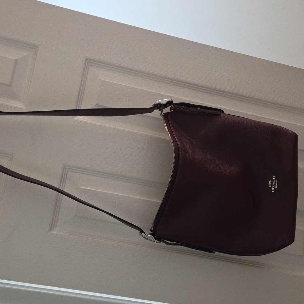 Coach Dark Purple Shoulder Bag